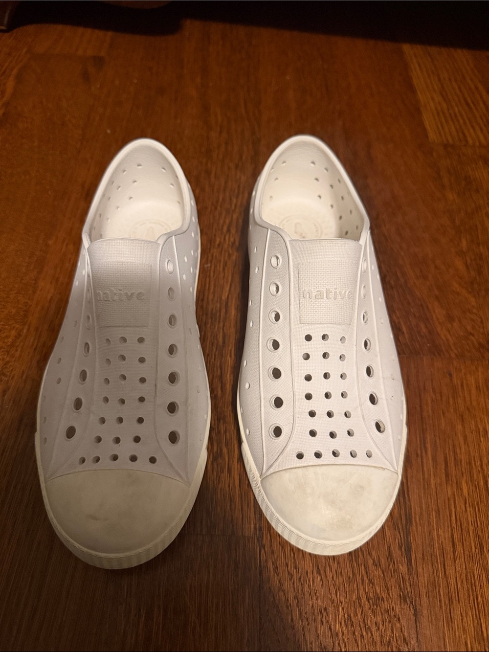 Native Kids Water Slip-On Shoes - White